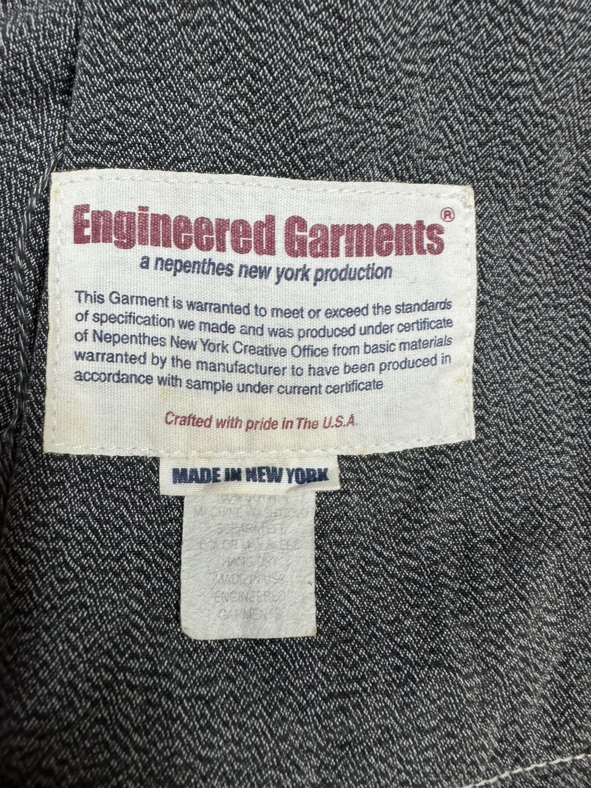 Engineered Garments Vtg🔥Engineered Garments Hbt Chambray Buckle Vest Button Vest Size 36S - 12 Thumbnail