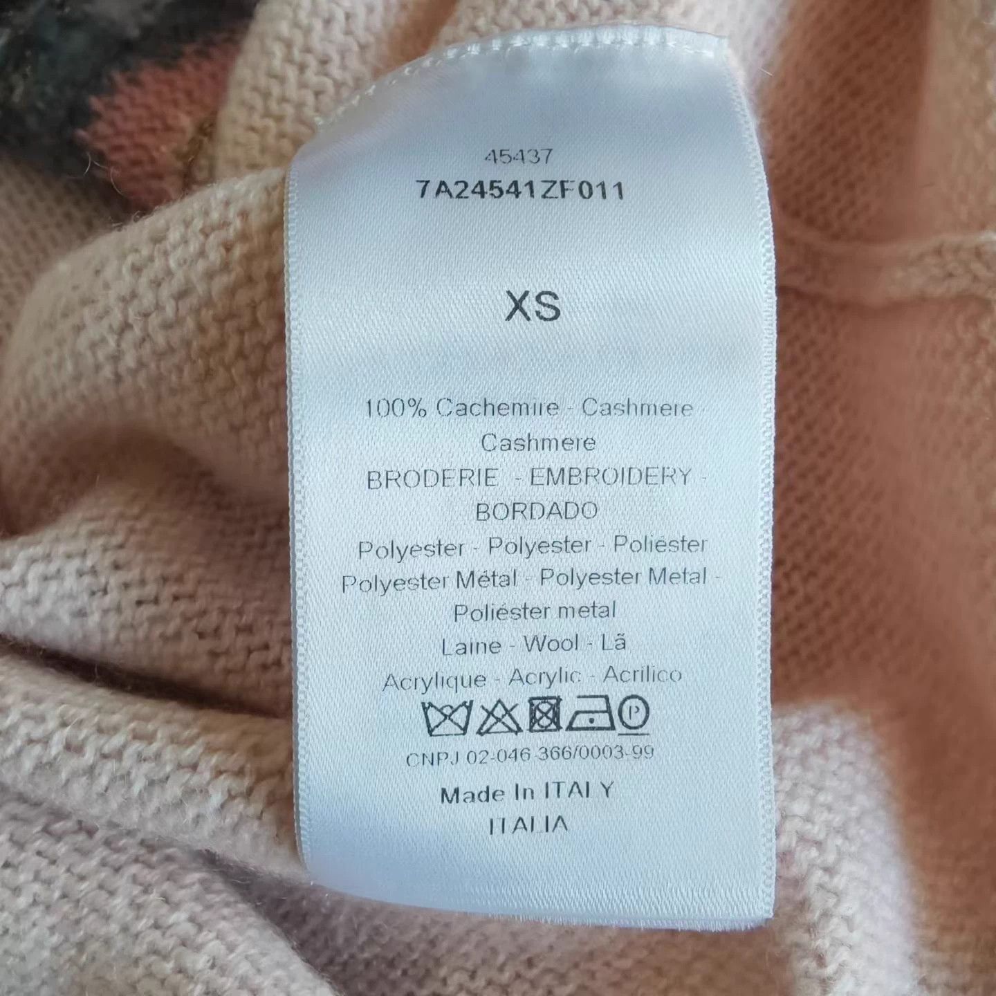 Dior Dior Light Pink Zodiac Cashmere Sweater XS 99 Size XS / US 0-2 / IT 36-38 - 4 Thumbnail