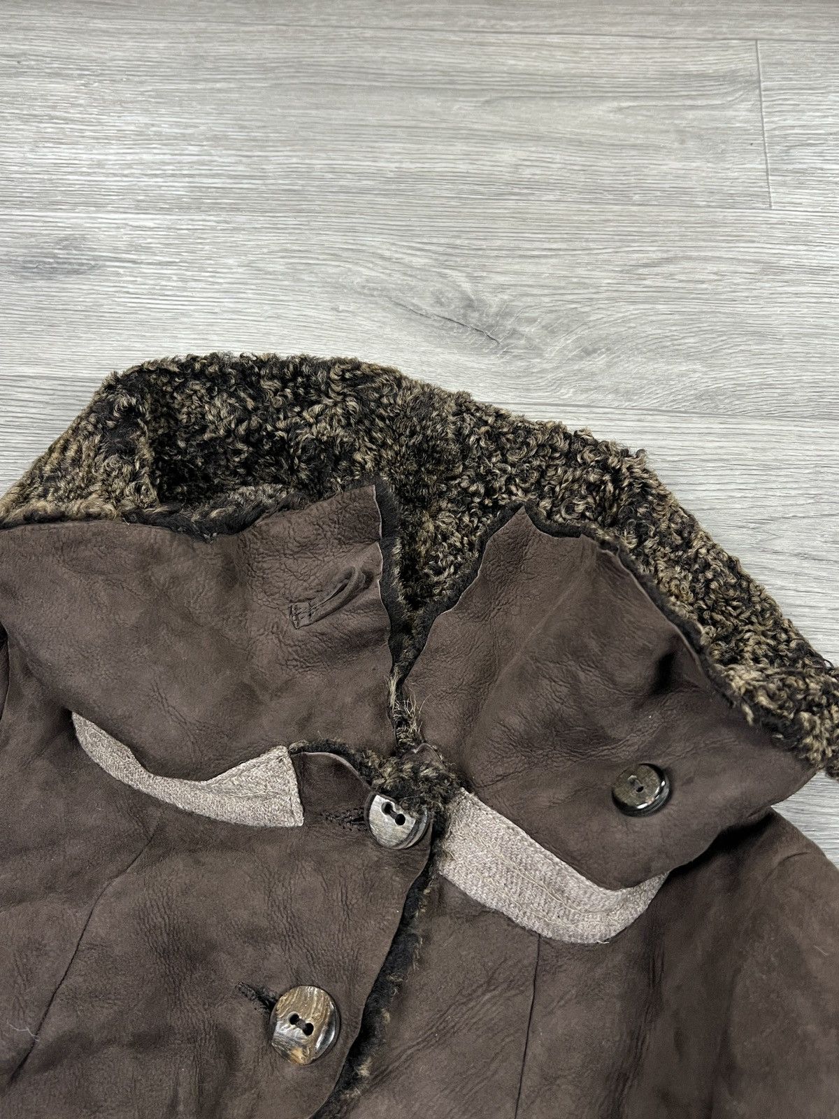 Other Rare Nigel Preston Lambskin Leather Shearling Hooded Jacket Size S / US 4 / IT 40 - 6 Thumbnail
