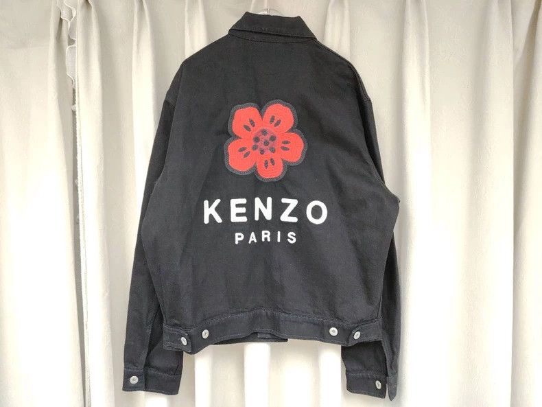 Kenzo KENZO Black denim jacket Size US L / EU 52-54 / 3 - 3 Thumbnail