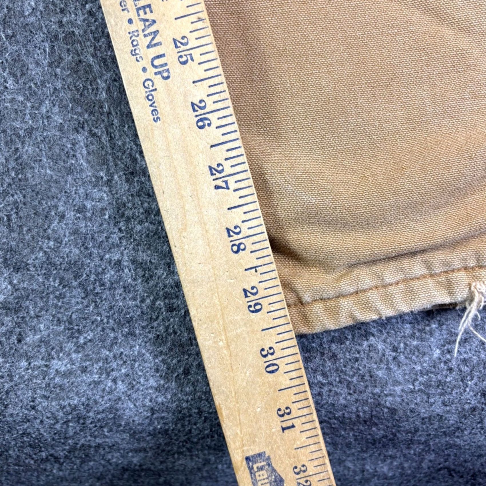 Carhartt VINTAGE Carhartt Pants Canvas Work Brown 38x30 Mens Dungaree Flannel Lined Duck BRN Distressing Heavyweight Size US 38 / EU 54 - 4 Thumbnail