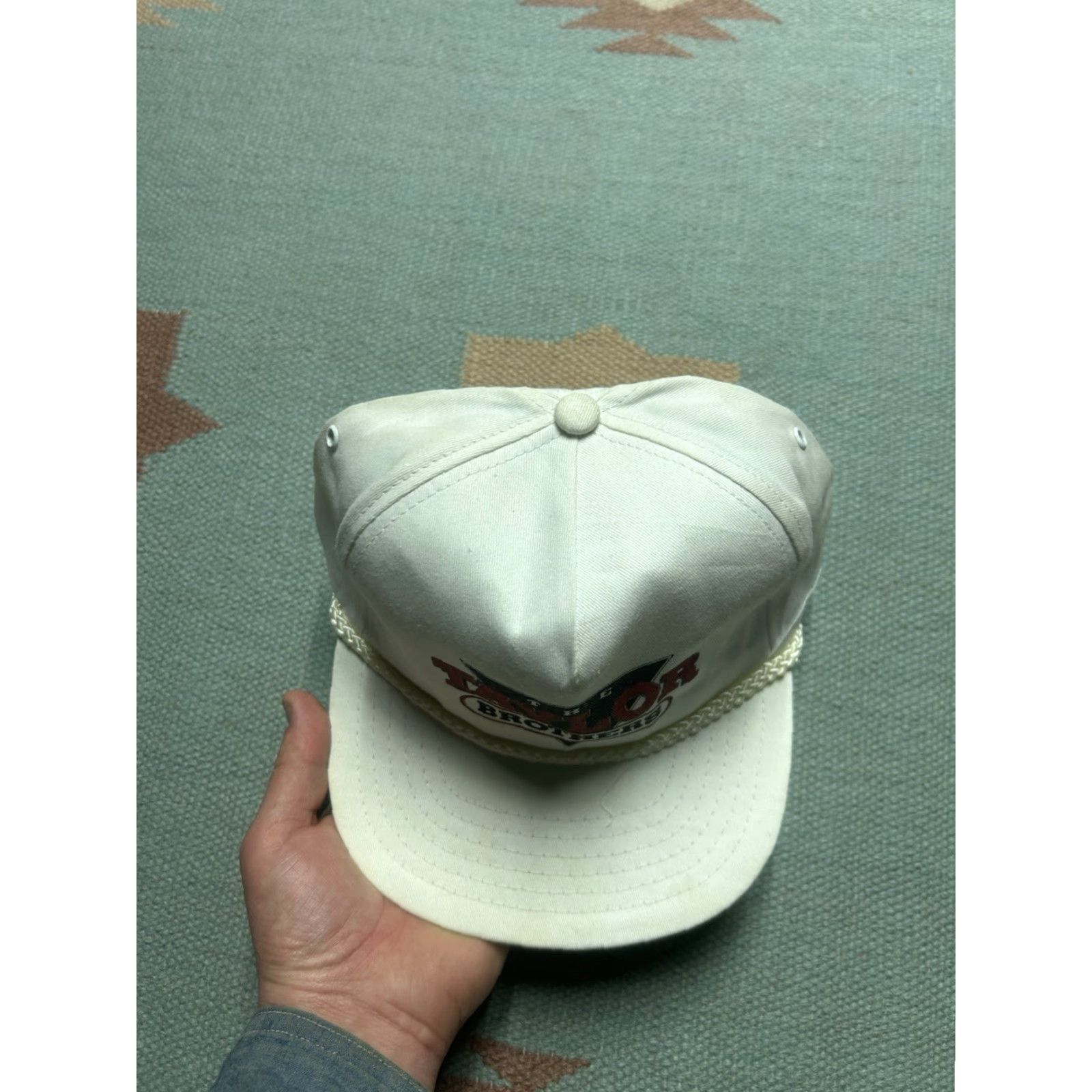 Vintage VINTAGE Taylor SnapBack Hat Cap White Men Adjustable Taylor Brothers Country Music Band Hat Cap White Mens Adjustable Music Size ONE SIZE - 3 Thumbnail
