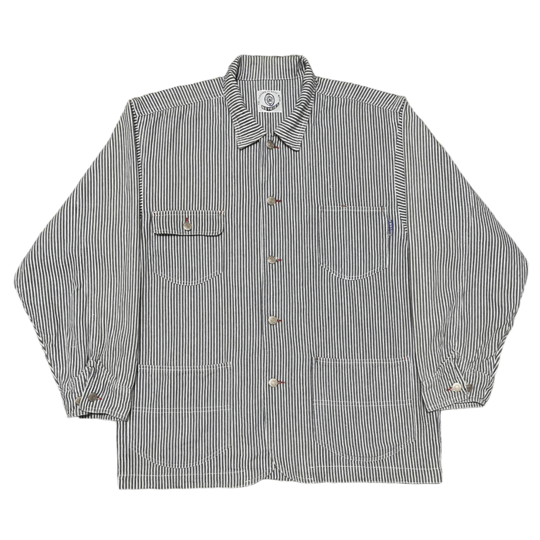 Japanese Brand Vintage Neyries Stripe Hickory Worker Jacket Size US L / EU 52-54 / 3 - 1 Thumbnail