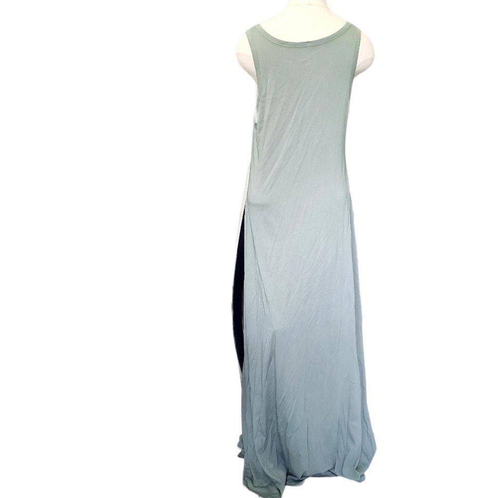 Designer CT345 Soft Surroundings Light Green Sleeveless Maxi Dress M Size M / US 6-8 / IT 42-44 - 2 Thumbnail