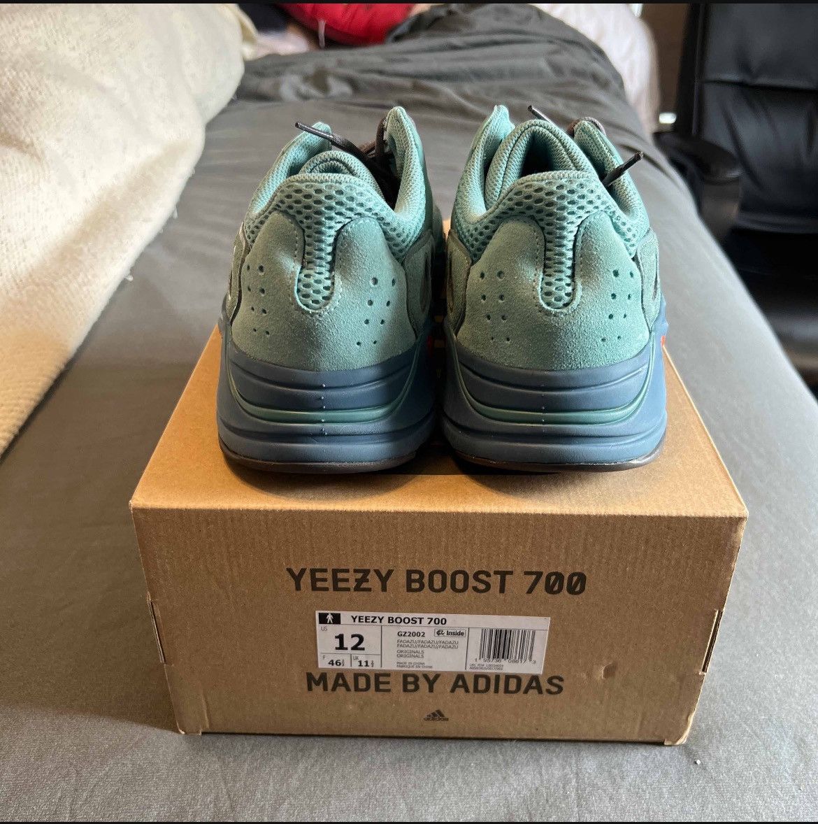 Adidas × Kanye West Adidas Yeezy Boost 700 Faded Azure Size 12 GZ2002 Size US 12 / EU 45 - 4 Thumbnail