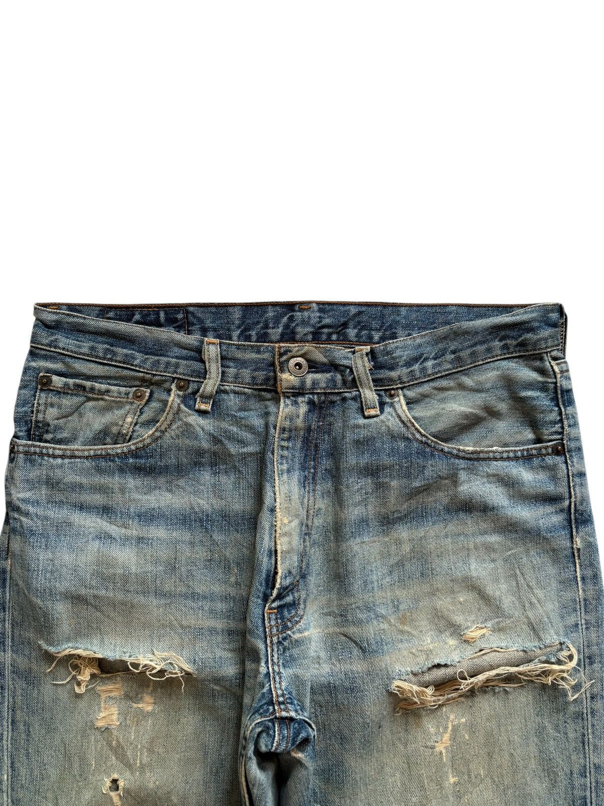 Levi's Vintage 90s Levis 502 Mud Wash Ripped Loose Baggy Jeans Size US 34 / EU 50 - 4 Thumbnail