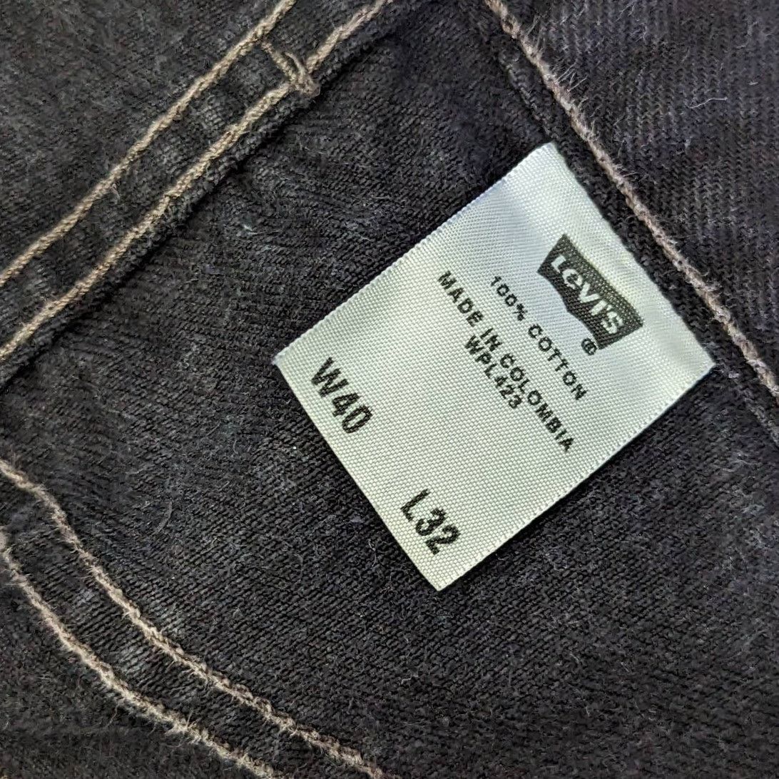 Levi's × Levi's Vintage Clothing × Vintage Vintage Y2K Levi 501 Jeans Black Faded Colombia Button Fly Size US 40 / EU 56 - 6 Thumbnail