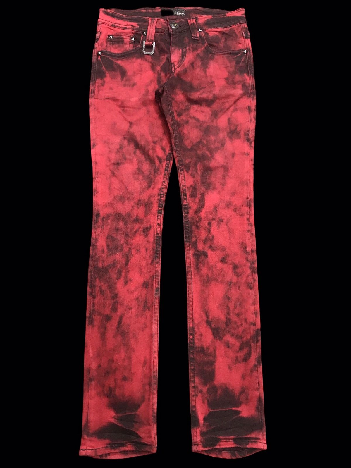 Japanese Brand 💥EMO/GOTHIC STYLE💥Xfrm Sick Design Skinny Soft Denim F245 Size US 29 - 1 Thumbnail
