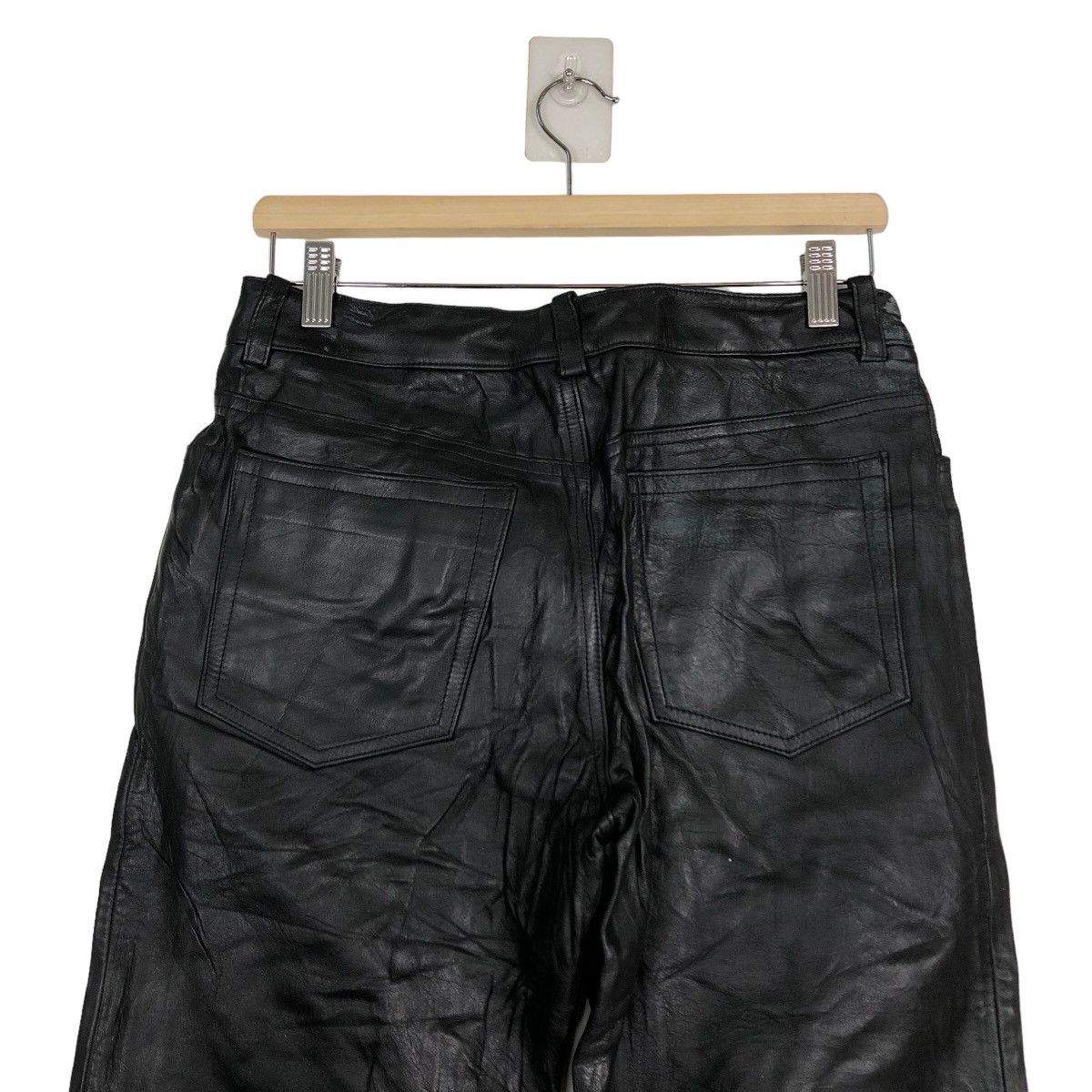 Genuine Leather 🔥90’s Rare Vintage Genuine Leather Pants Paul Smith Japan Size US 28 / EU 44 - 8 Thumbnail