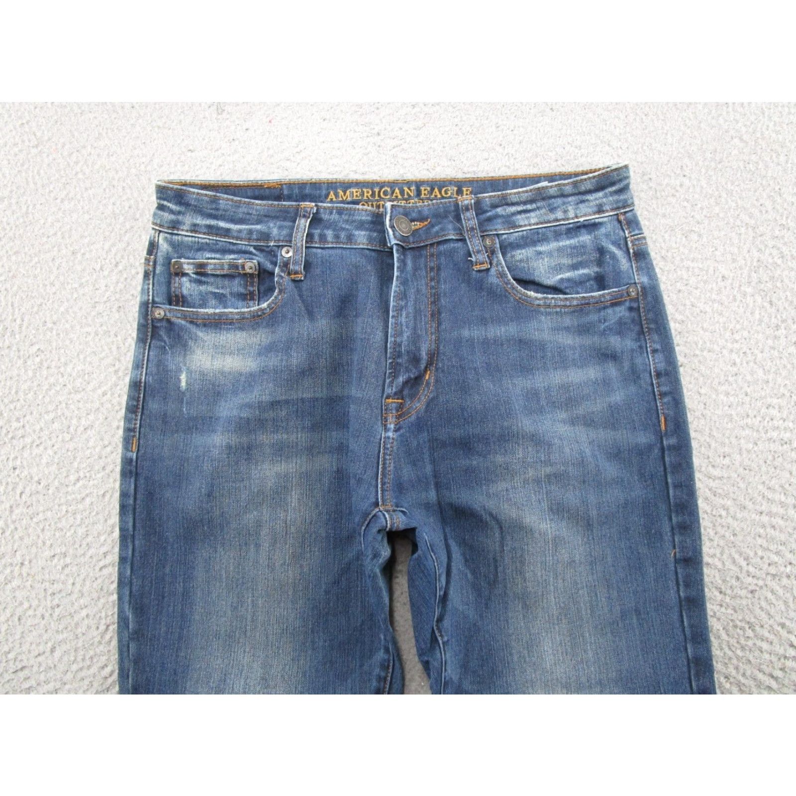 American Eagle Outfitters American Eagle Outfitters Jeans Slim Straight 360 Extreme Flex Mens 32x32 Blue Denim 5-Pocket Preppy Vintage: No Size US 32 / EU 48 - 4 Thumbnail
