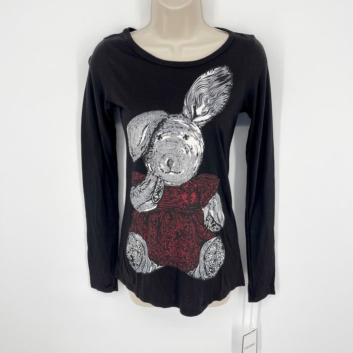 Other Lauren Moshi Women's Grace Color Bunny T-Shirt NEW XS