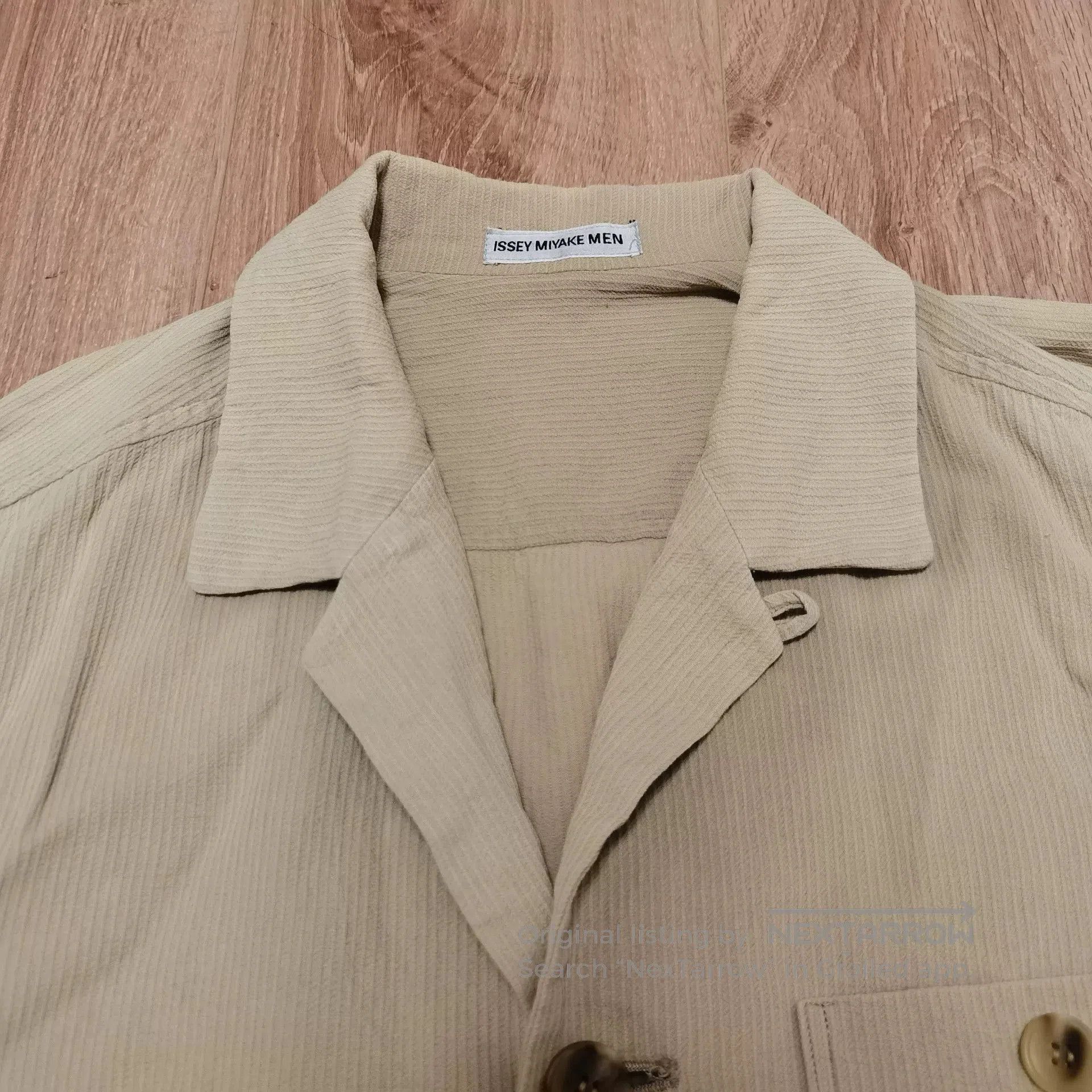Issey Miyake Issey Miyake 90s Striped Pleated Jacket. Size US XL / EU 56 / 4 - 3 Thumbnail