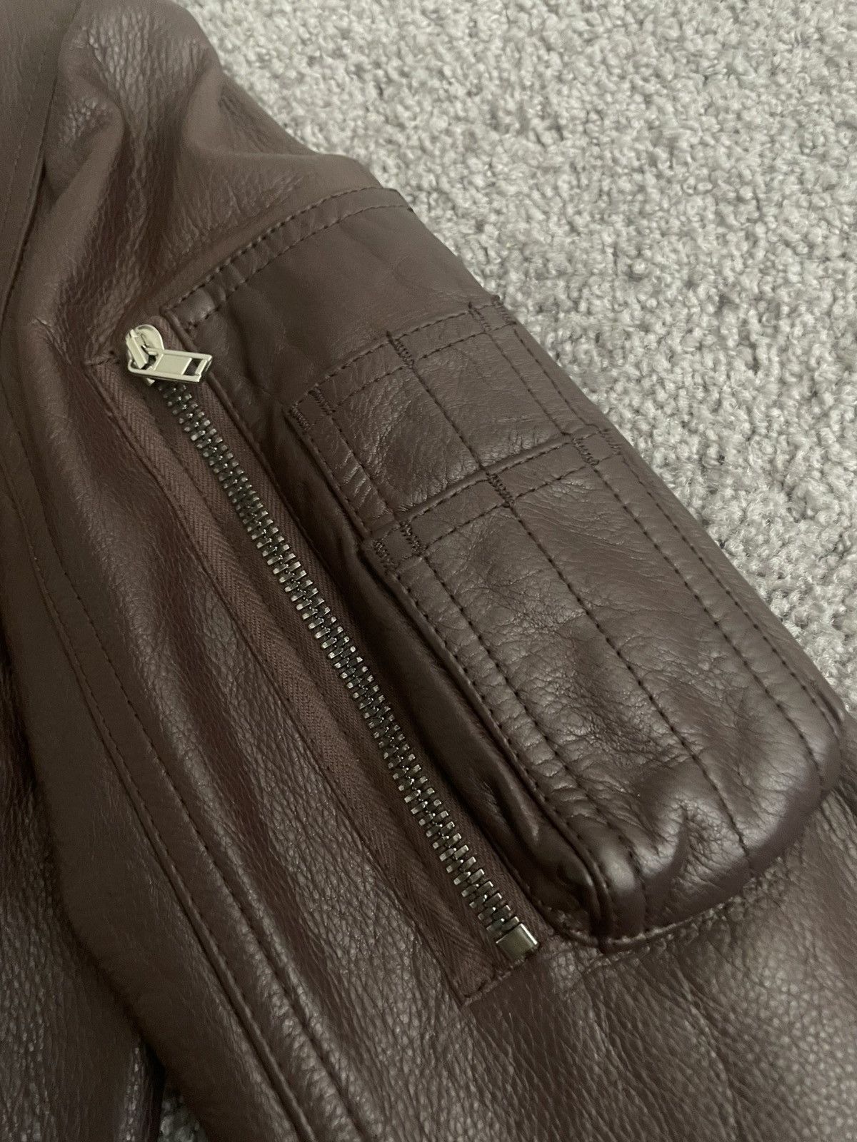 Rick Owens Rick owens calf leather bomber RARE Size US M / EU 48-50 / 2 - 3 Thumbnail