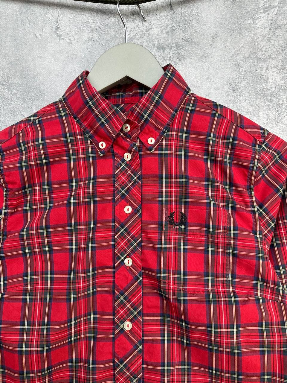 Fred Perry Fred Perry Reissues Red Tartan Check Button-Down Shirt Size M / US 6-8 / IT 42-44 - 4 Thumbnail