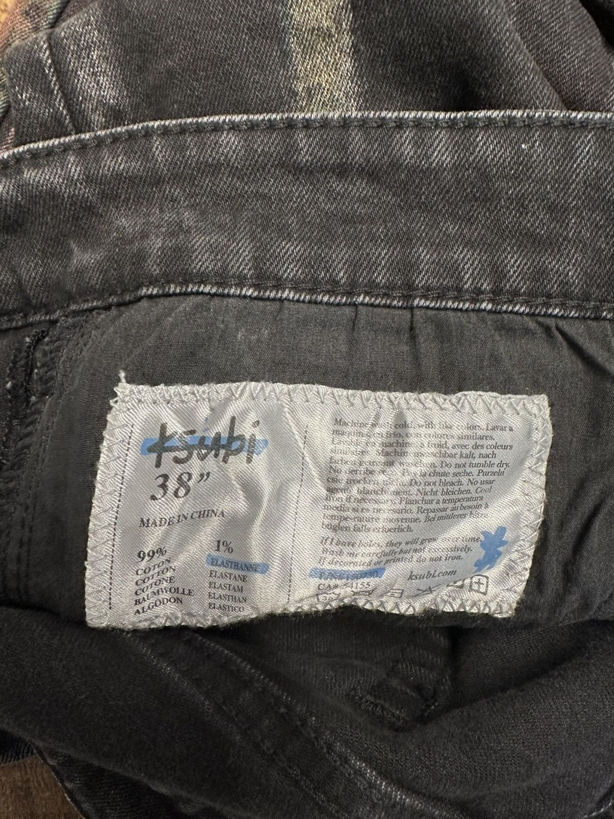 Ksubi Ksubi Rainbow Dyed Black Denim Jeans Size 38 Size US 38 / EU 54 - 5 Thumbnail