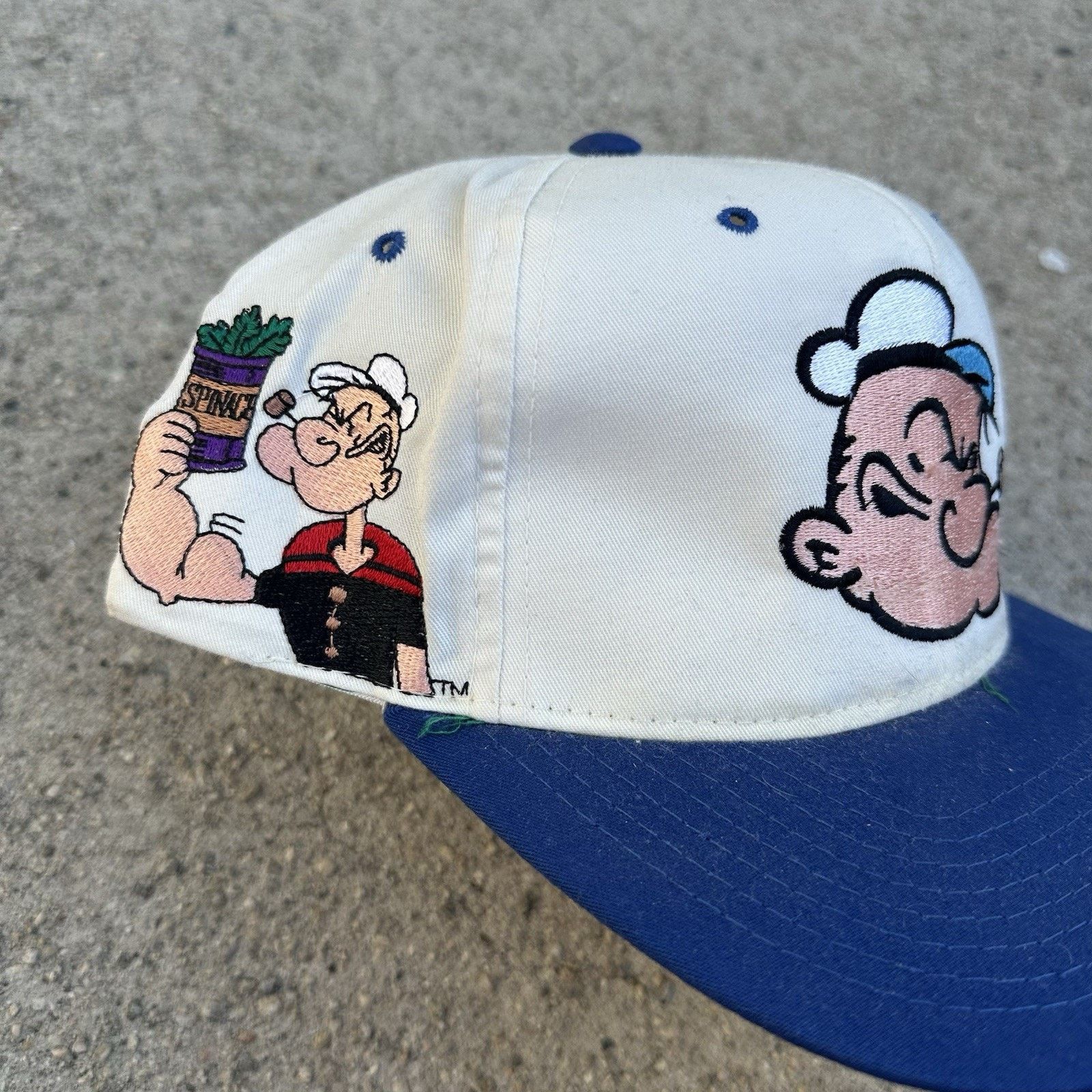 American Needle × Vintage Vintage 90s American Needle Popeye Blockhead Snapback Hat Size ONE SIZE - 2 Thumbnail