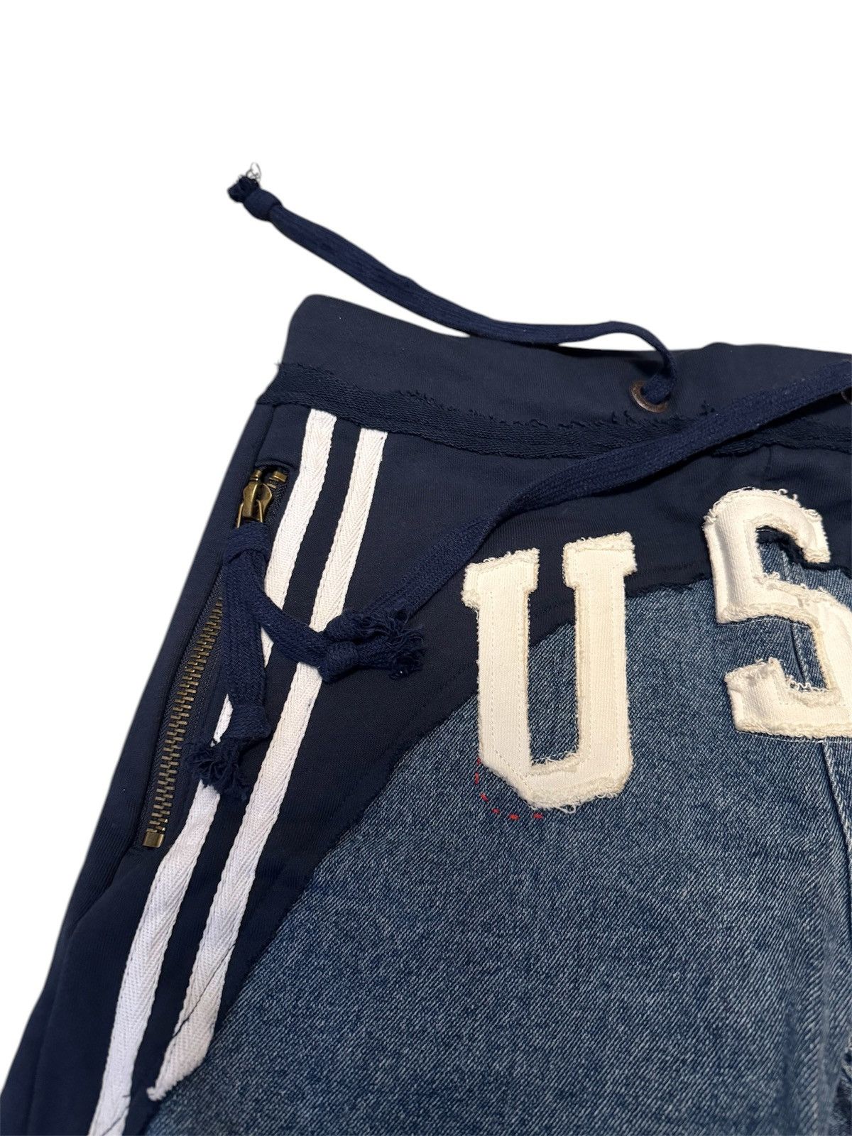 Other 🔥Brand New🔥Greg Lauren Inspired Split 50/50 Shorts Size US 30 / EU 46 - 6 Thumbnail