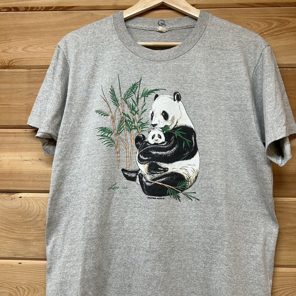 Vintage Vintage 80s Panda Nature Wildlife Graphic T Shirt Size US M / EU 48-50 / 2 - 2 Thumbnail