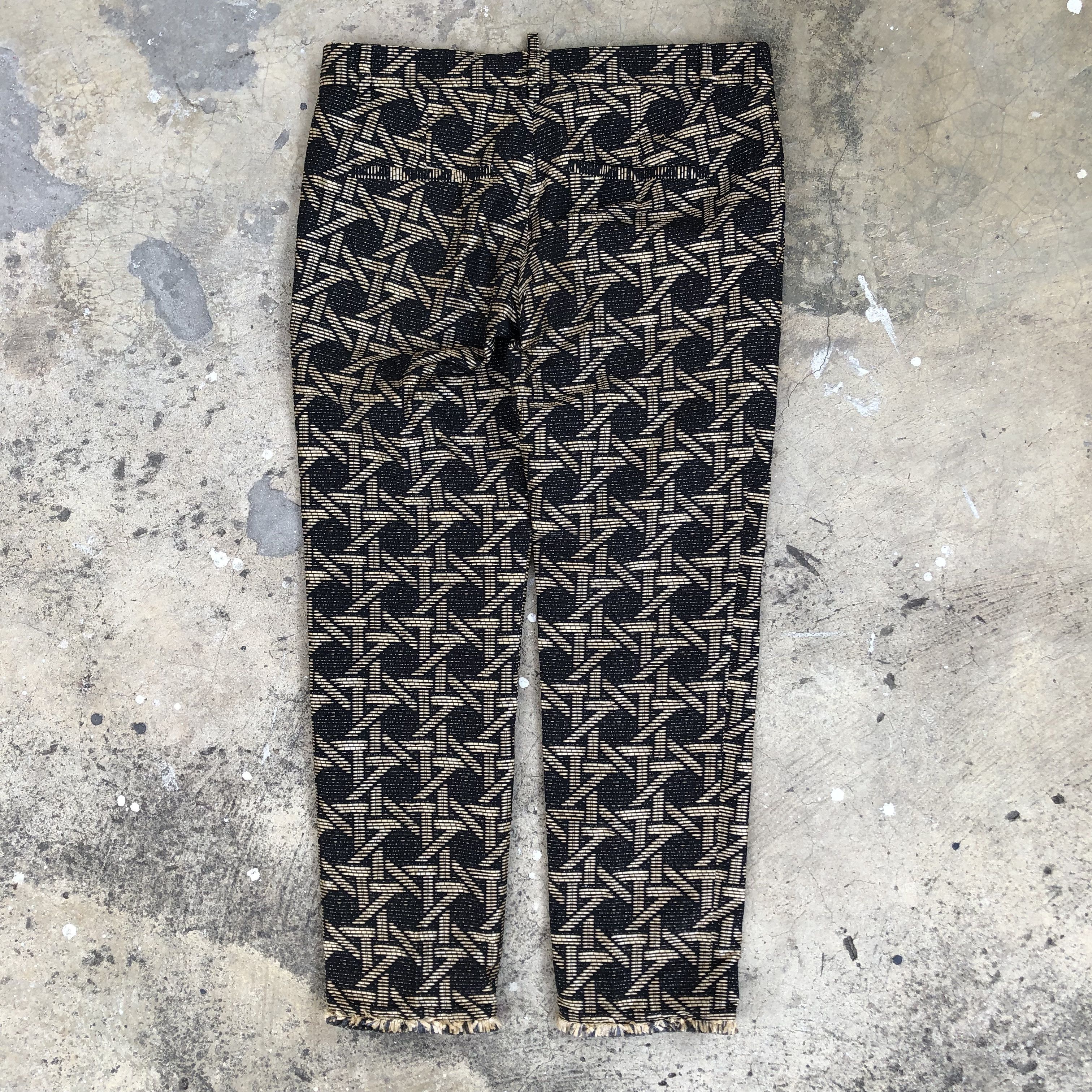 Dsquared2 Dsquared2 Archive Jacquard Pants Deconstructed Raw Hem Size 30" / US 8 / IT 44 - 4 Thumbnail