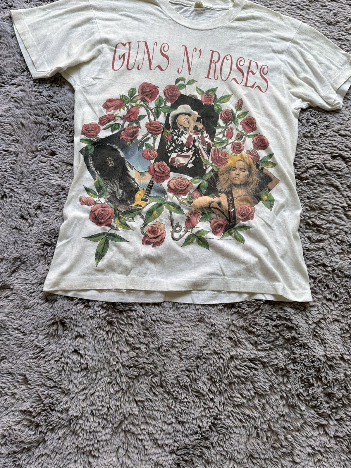 Other Vintage 1993 Guns N Rose Skin N Bones Tour Tee Screen Stars Size US L / EU 52-54 / 3 - 6 Thumbnail