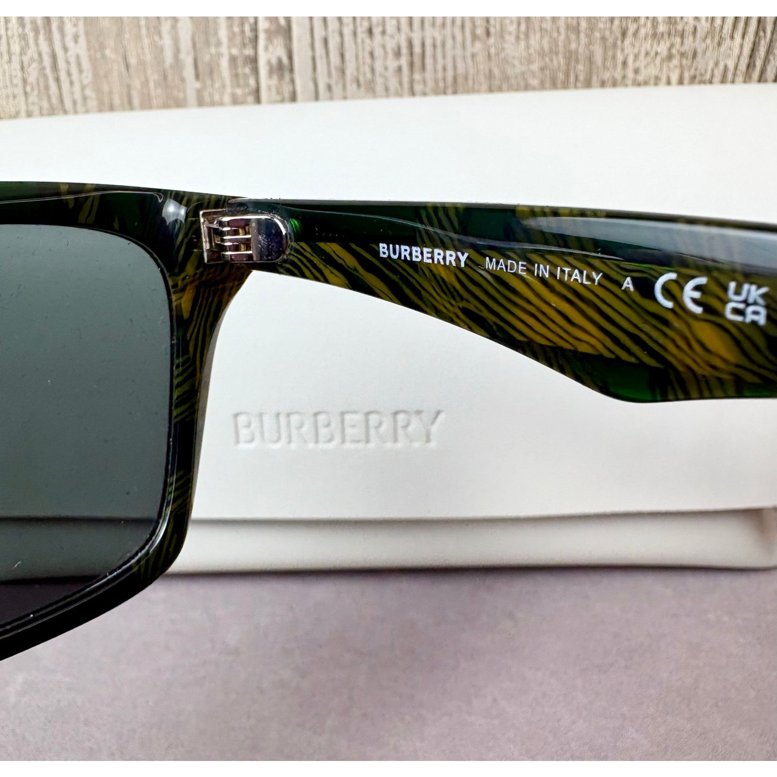 Burberry NEW Burberry Green Novacek Sunglasses (BE4434) Size ONE SIZE - 6 Thumbnail