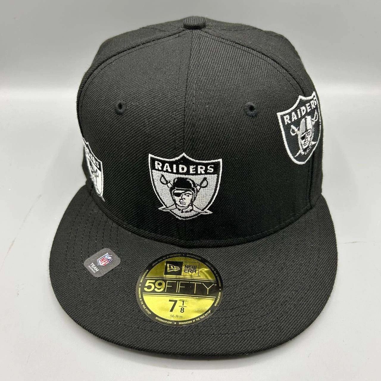 New Era Las Vegas Raiders x Just Don Hat Men 7 1/8 NFL Fitted Wool Size ONE SIZE - 1 Thumbnail