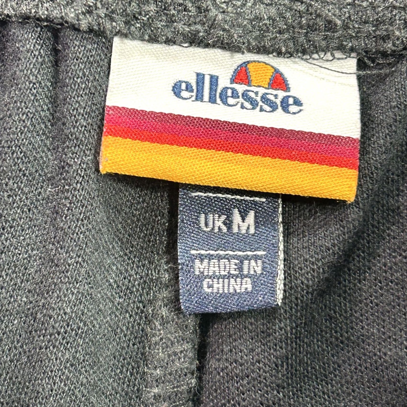 Ellesse Ellesse Mens Medium Black Fleece Jogger Sweatpants with Pockets EM04351 Size US 31 - 4 Thumbnail