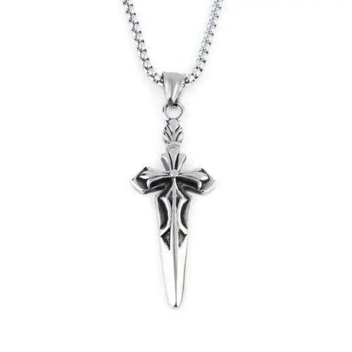 Jewelry Cross Dagger Pendant Necklace Size ONE SIZE - 3 Thumbnail