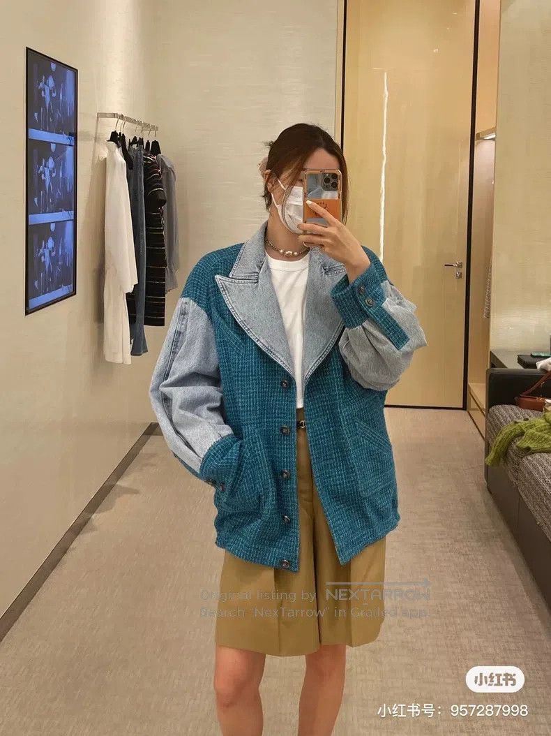 Chanel Chanel Peacock blue silhouette woven denim jacket Size XS / US 0-2 / IT 36-38 - 9 Thumbnail