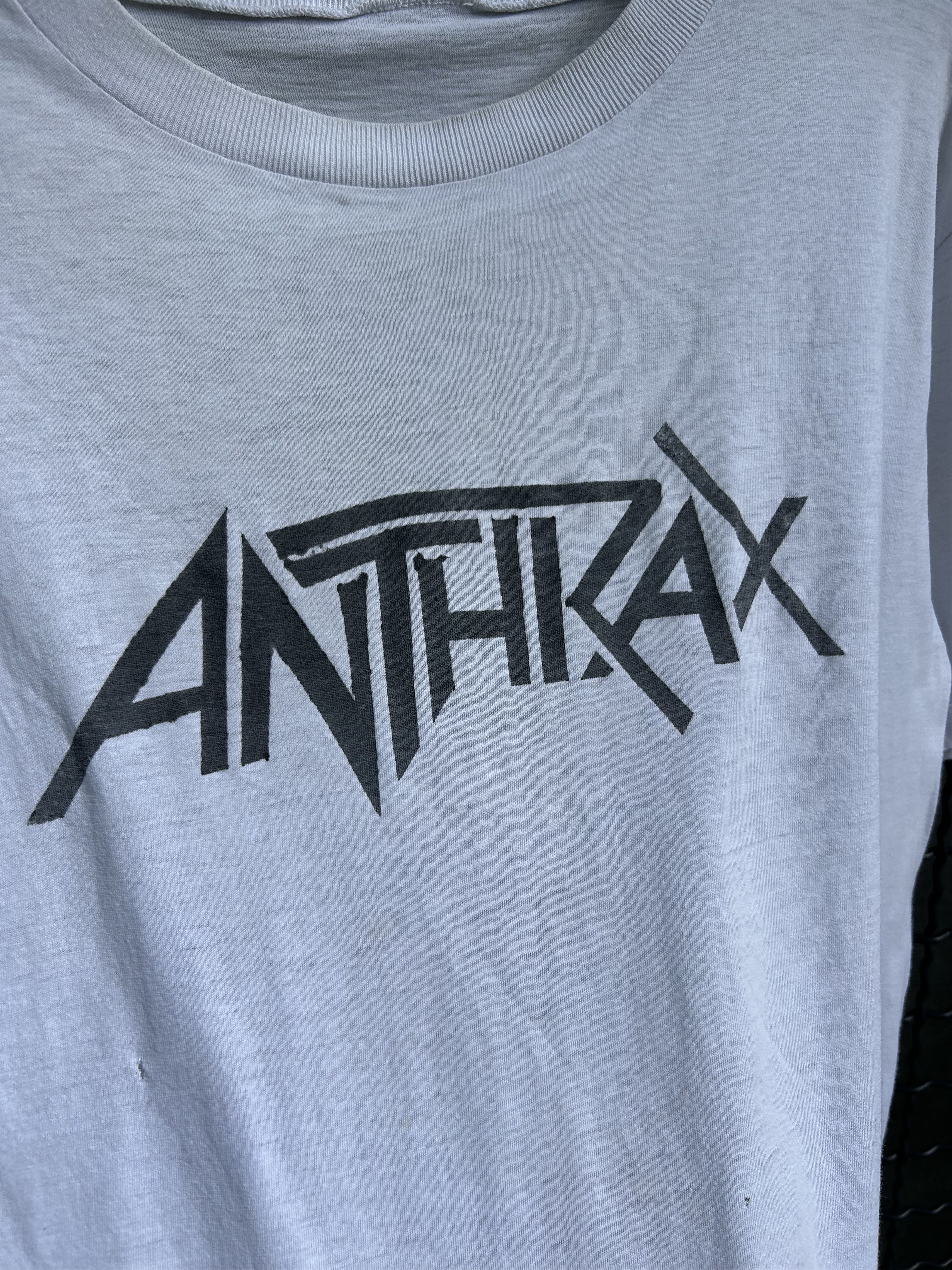 Band Tees Vintage 80s Anthrax NOT Rock Band T-shirt Size US M / EU 48-50 / 2 - 5 Thumbnail