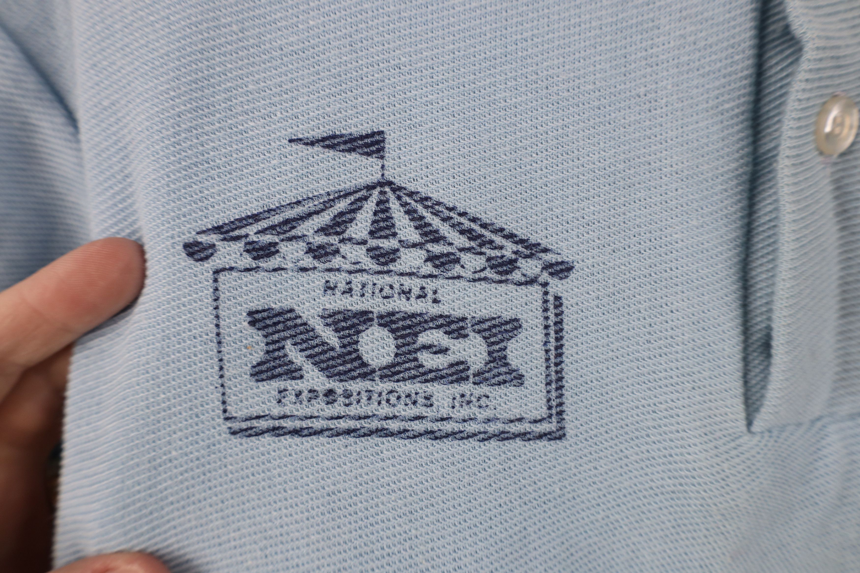 Vintage Vintage 70s National Expositions Inc NEI Knit Polo Shirt US Size US XXL / EU 58 / 5 - 4 Thumbnail