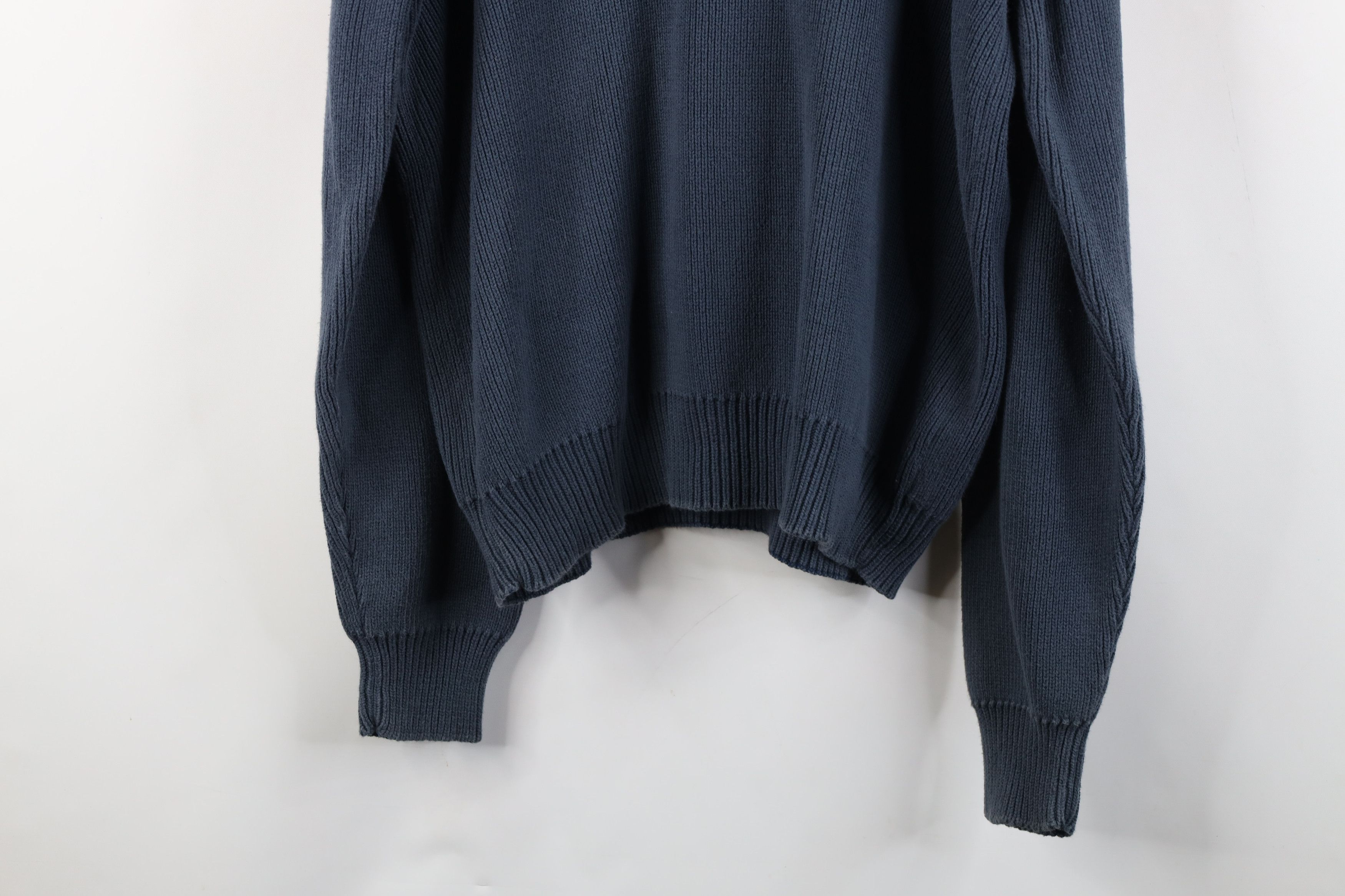 Vintage Vintage Streetwear Heavyweight Ribbed Knit Henley Sweater Size US L / EU 52-54 / 3 - 13 Thumbnail