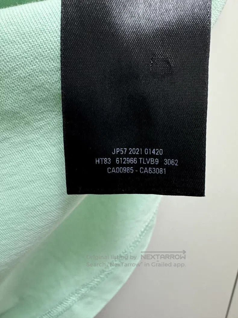Balenciaga Balenciaga Mint Green Front and Back Embroidered Short Sle Size US S / EU 44-46 / 1 - 5 Thumbnail