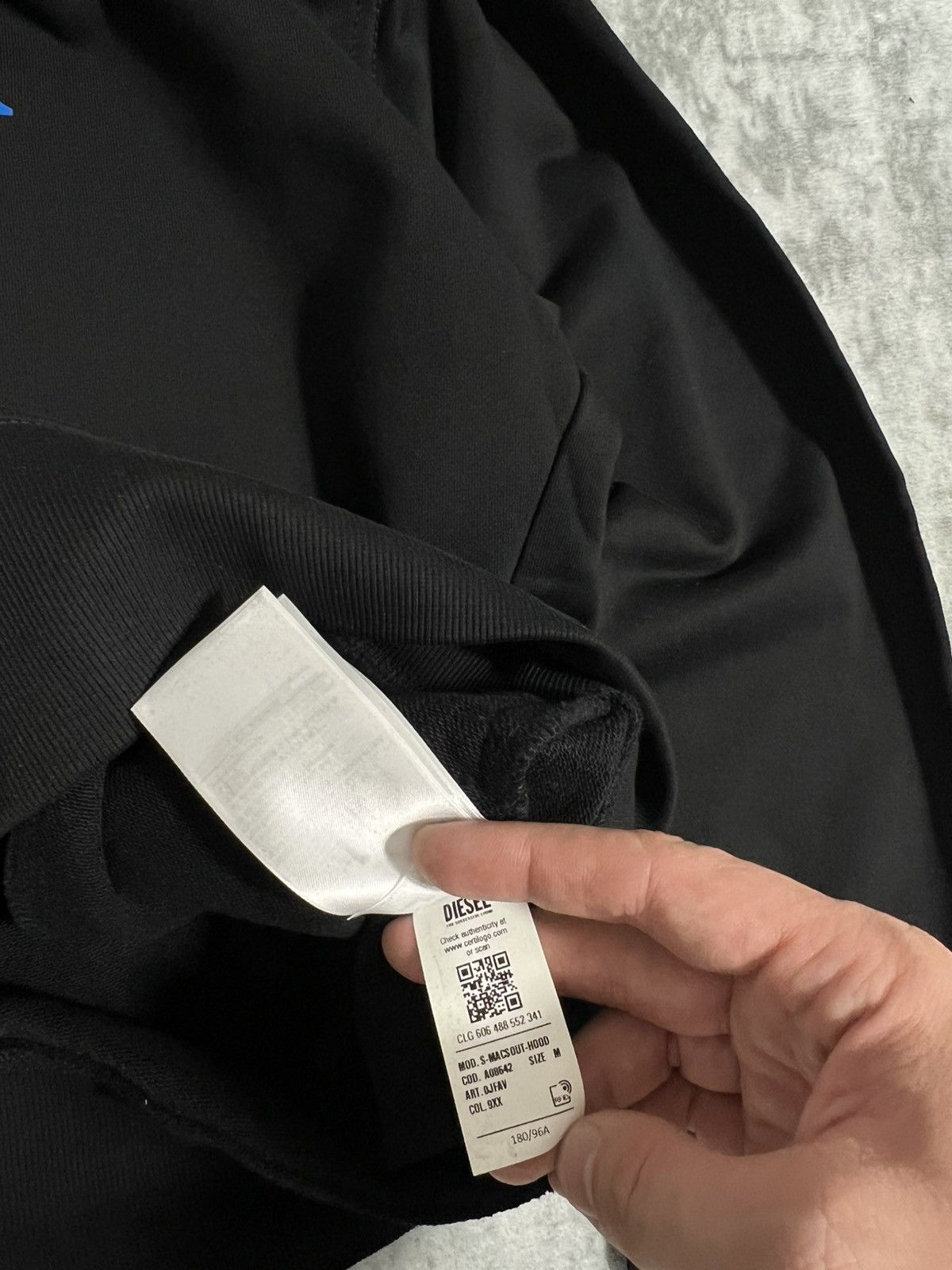 Diesel 🔥 NWT Diesel “Alternative Detox” Graphic Hoodie Black Size M Size US M / EU 48-50 / 2 - 12 Thumbnail