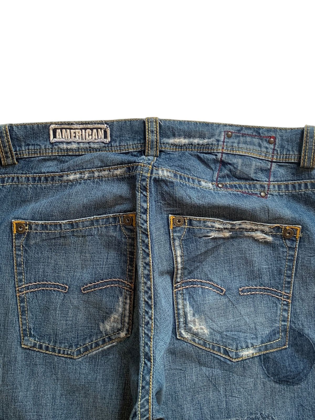 Japanese Brand SALES🔥Vintage Japanese Brand Blue Wash Distress Baggy Jeans Size US 33 - 8 Thumbnail