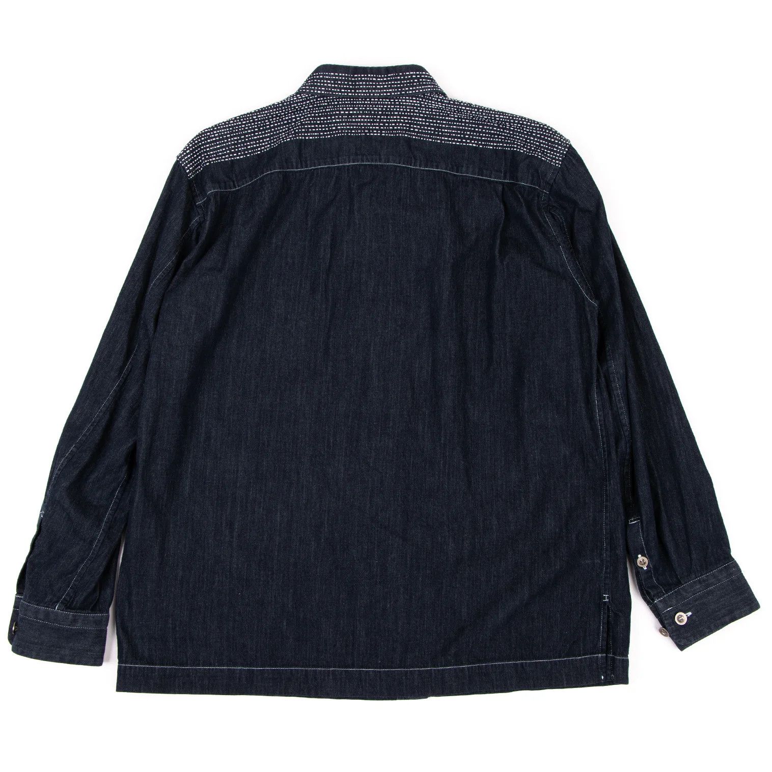 Issey Miyake Cotton Stitch Denim Shirt in Indigo Size US S / EU 44-46 / 1 - 12 Thumbnail