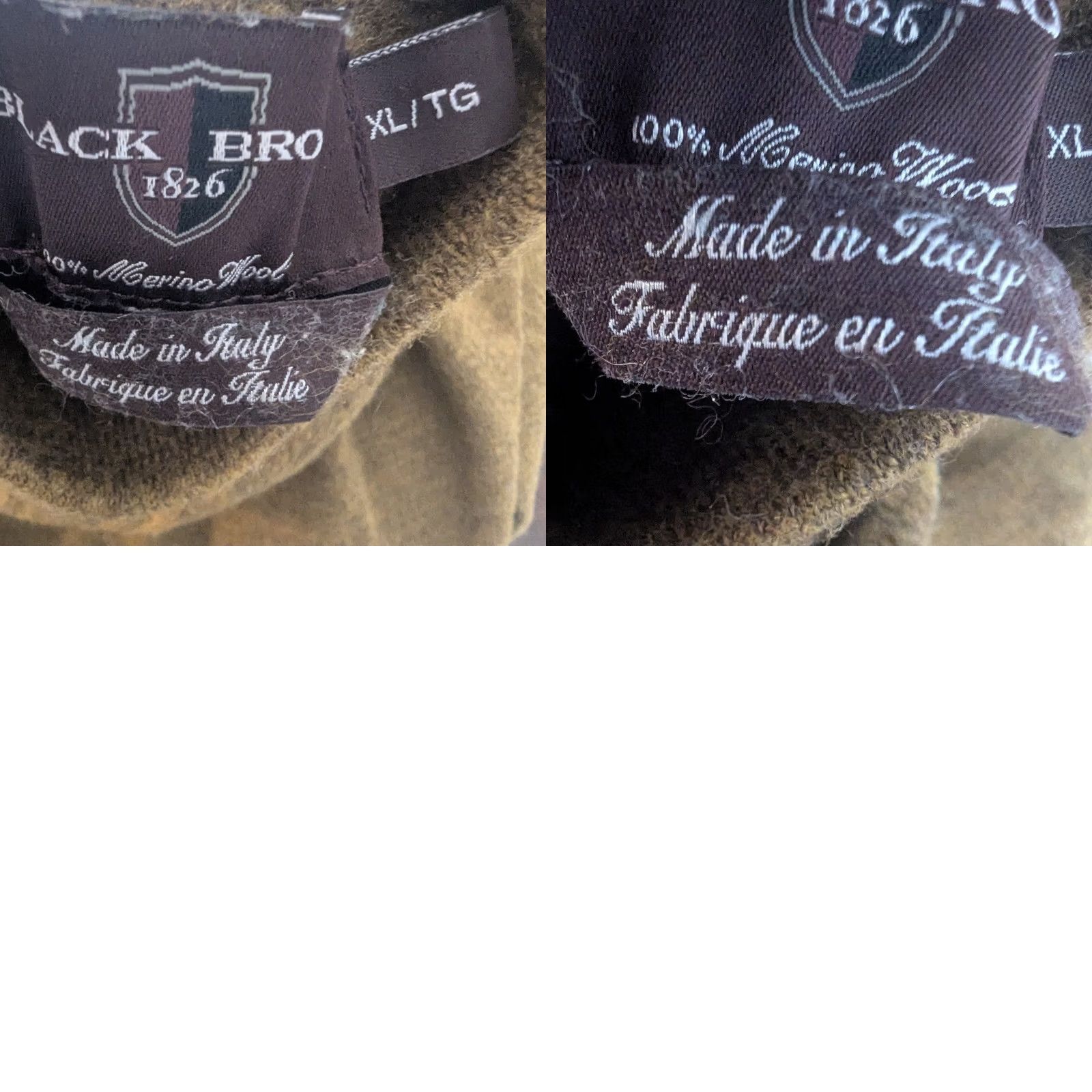 Olive Olive Brown 100% Merino Wool Long Sleeve Mock Neck Sweater Italy Womens XL Green Solid Knitted Pullover Size XL / US 12-14 / IT 48-50 - 8 Thumbnail