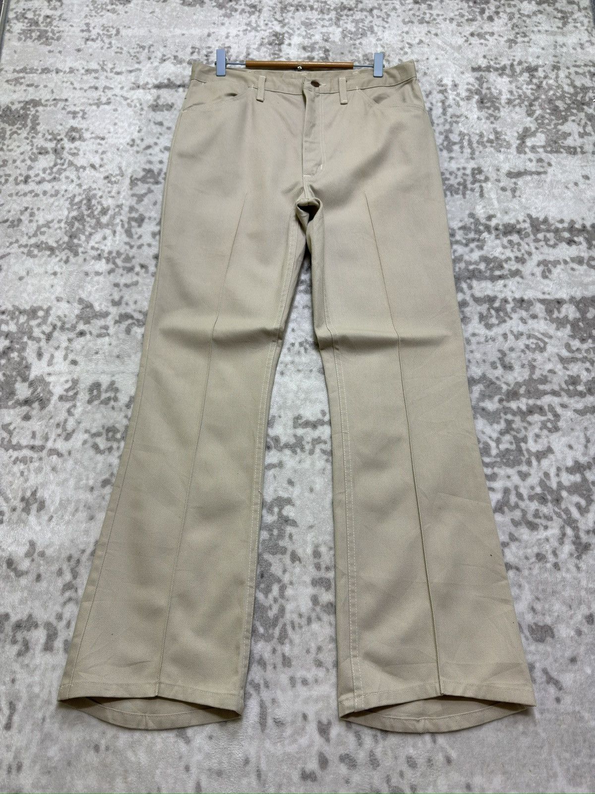 Wrangler Vintage Wrangler Sta-Prest Bootcut Flare Pants 70s Talon Zip Size US 33 - 1 Thumbnail