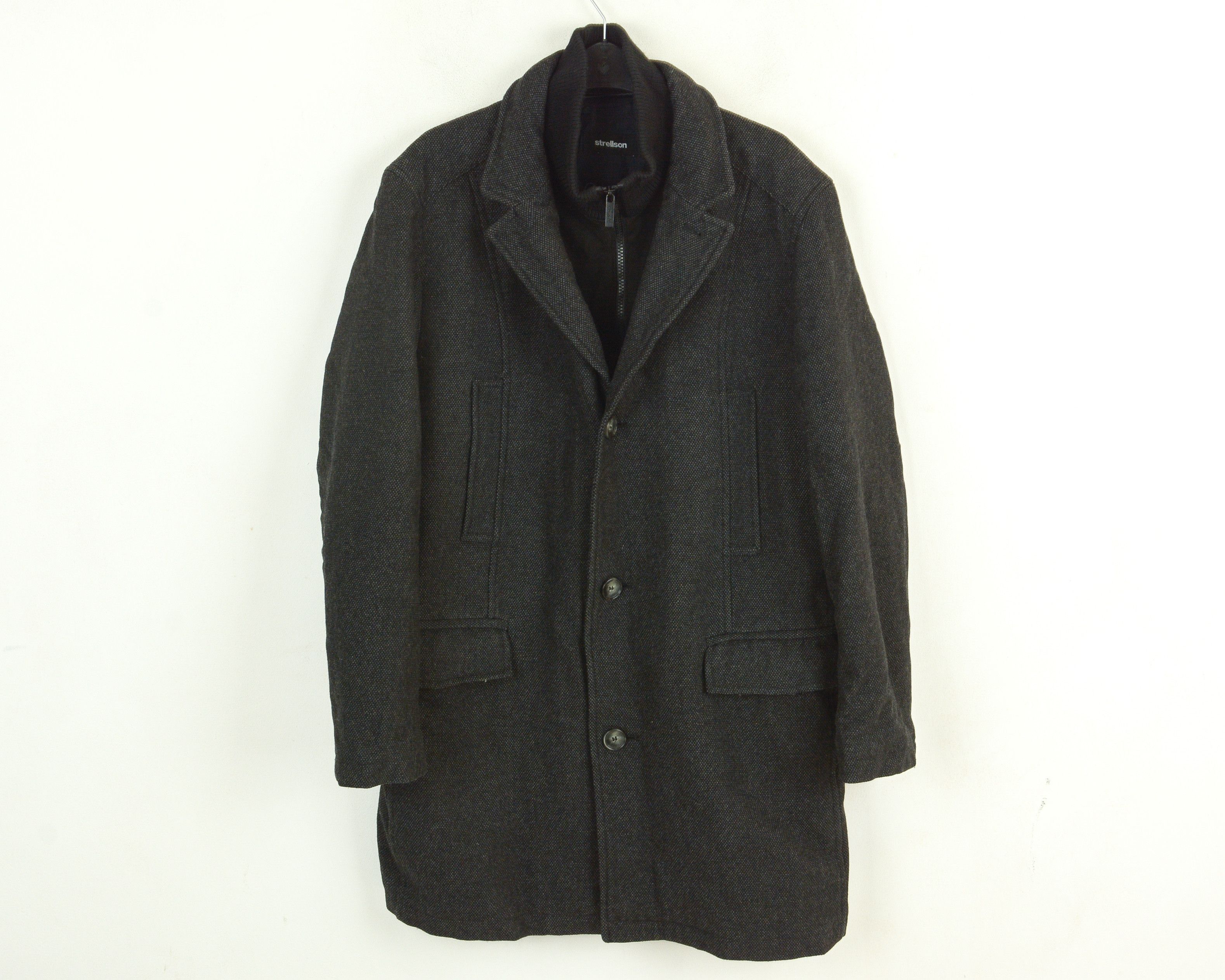 Strellson Cassius Men UK 40 US Jacket Car Over Coat EU 50 Wool DE Size US M / EU 48-50 / 2 - 1 Thumbnail