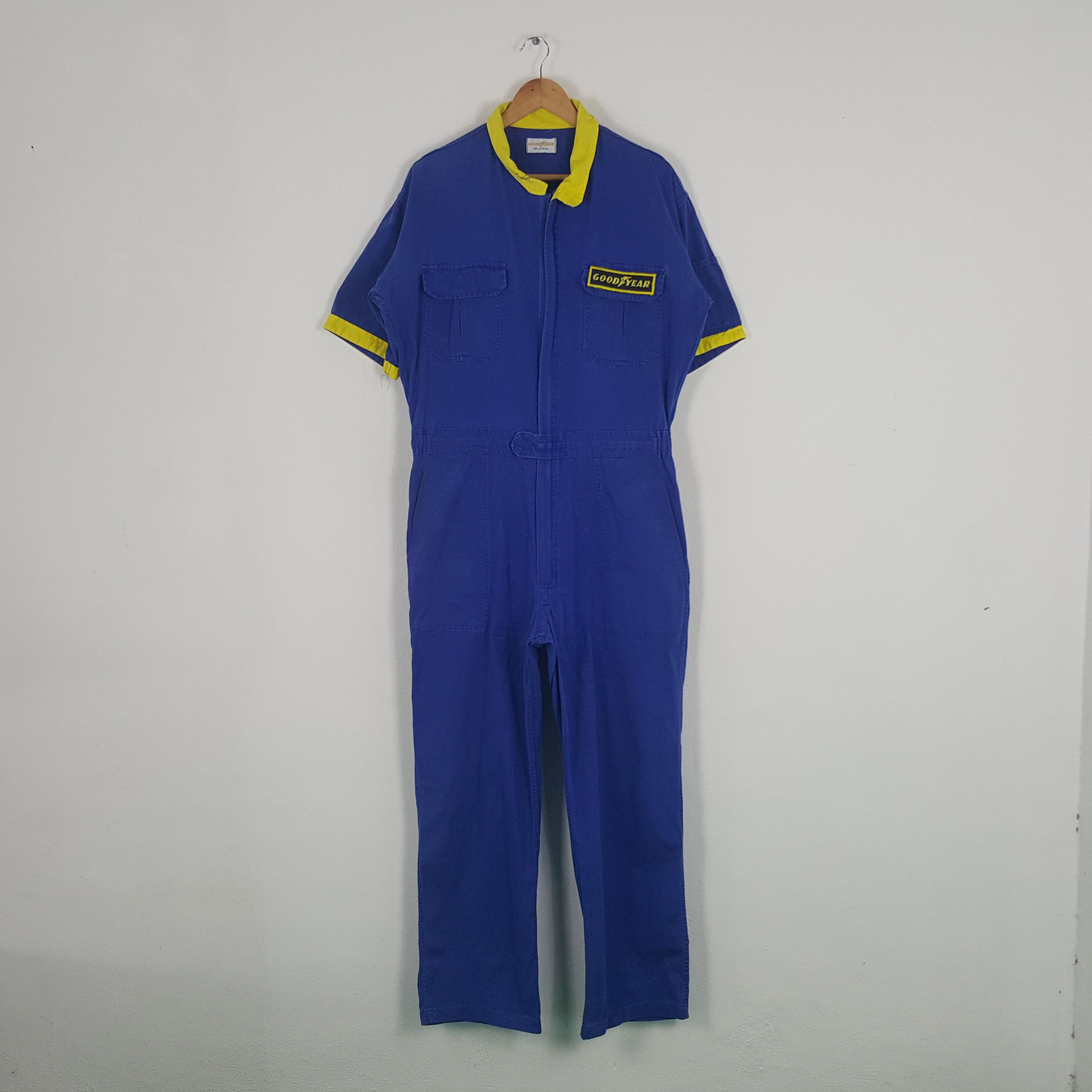 Japanese Brand × Vintage Vintage Good Year Racing Formula One F1 Coverall Jacket Size US XL / EU 56 / 4 - 3 Thumbnail