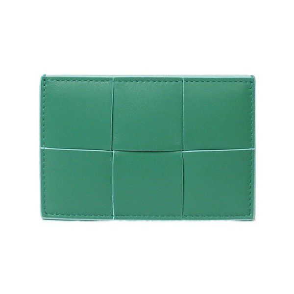 Bottega Veneta o1n1vont1124 Size: OS / Intrecciato Card Wallet in Green Size ONE SIZE - 1 Thumbnail