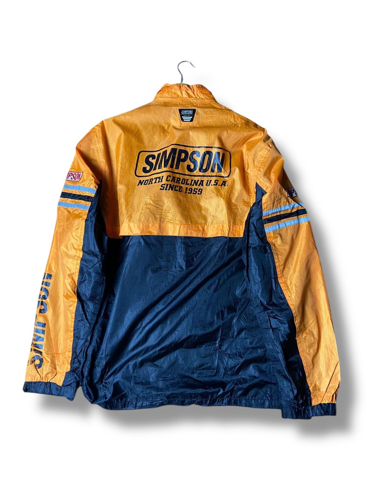 Japanese Brand Simpson Color Block Racing Windbreaker Jacket (161) Size US L / EU 52-54 / 3 - 6 Thumbnail