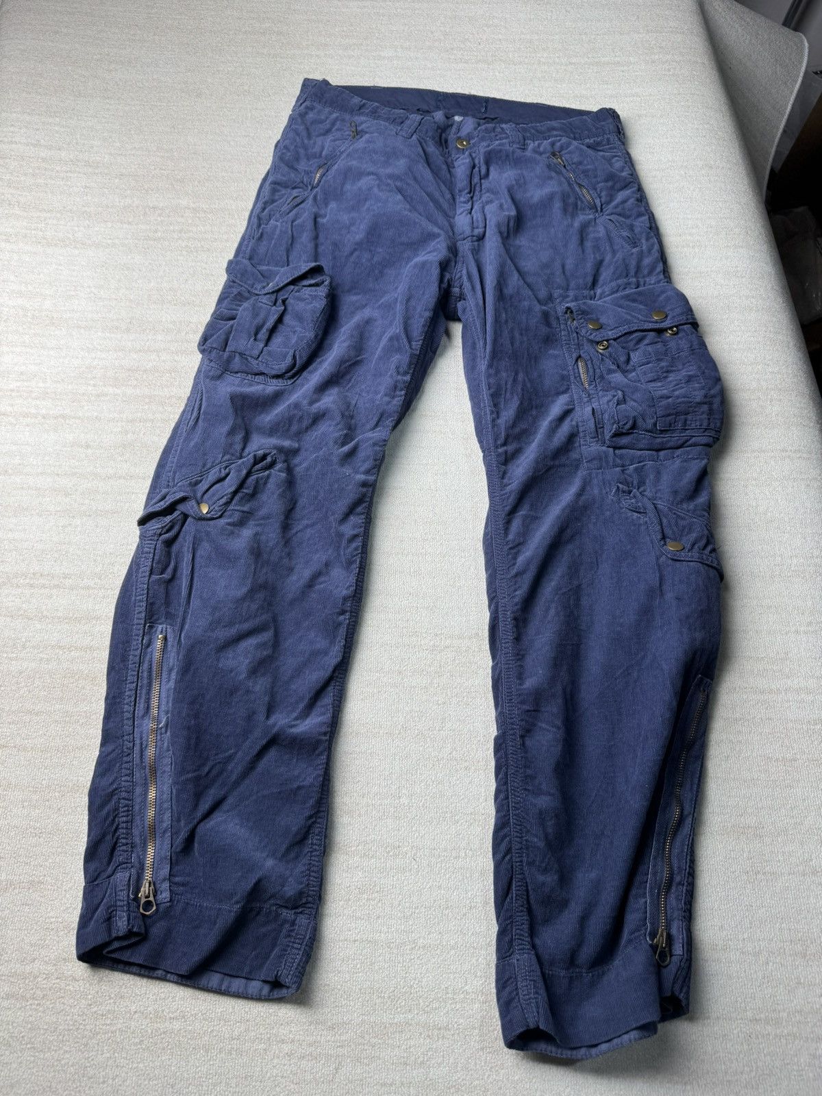 Polo Ralph Lauren Corduroy Cargo Trouser Utility Pants 34x30 Size US 34 / EU 50 - 1 Thumbnail