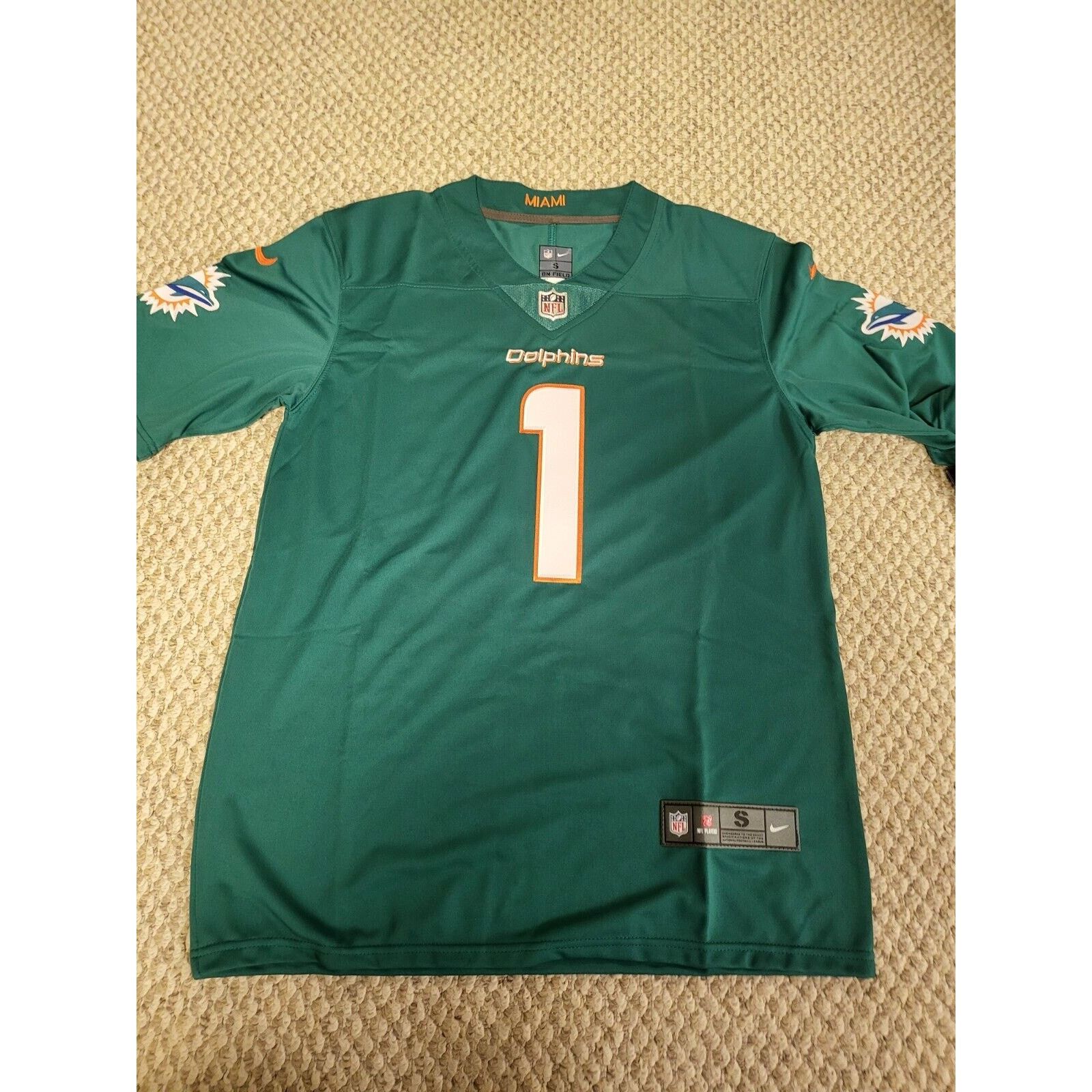 Nike Miami Dolphins NfL Nike #1 Tagovailoa Jersey Size Small Size 34 - 1 Thumbnail
