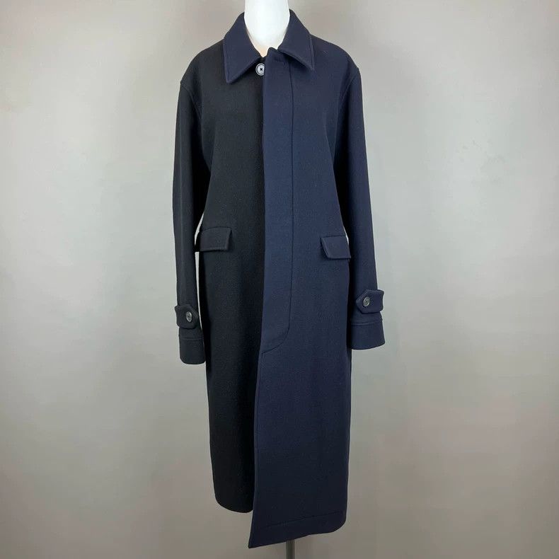 Loewe LOEWE Black and blue tweed coat Size XL / US 12-14 / IT 48-50 - 1 Thumbnail