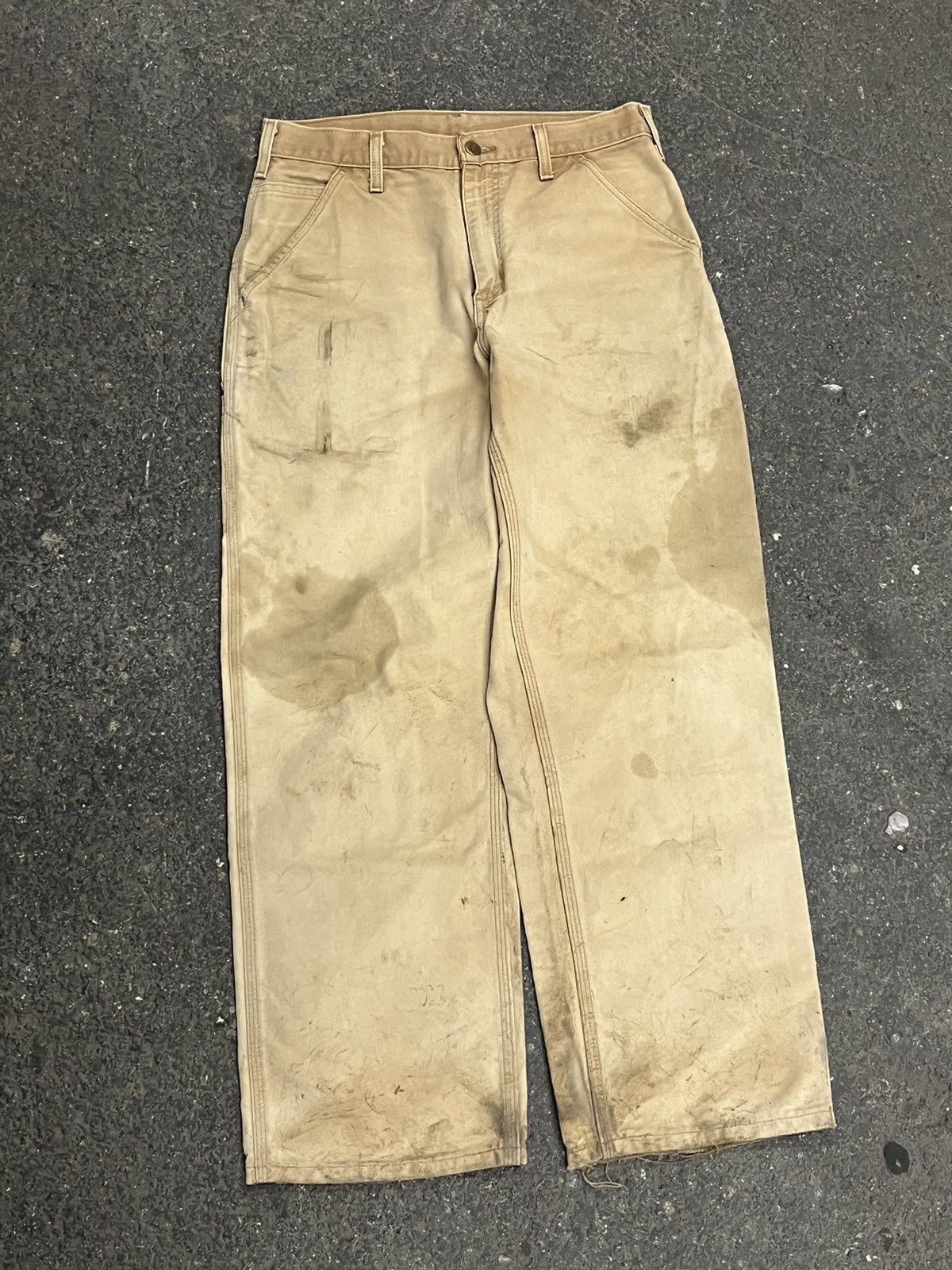 Carhartt × Vintage Carhartt cargo pants thrashed faded vintage hype skater rare Size US 32 / EU 48 - 5 Thumbnail