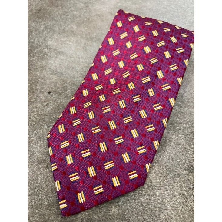 Canali Canali Geometric Lines Abstract Silk Tie Made in Italy Size ONE SIZE - 2 Thumbnail
