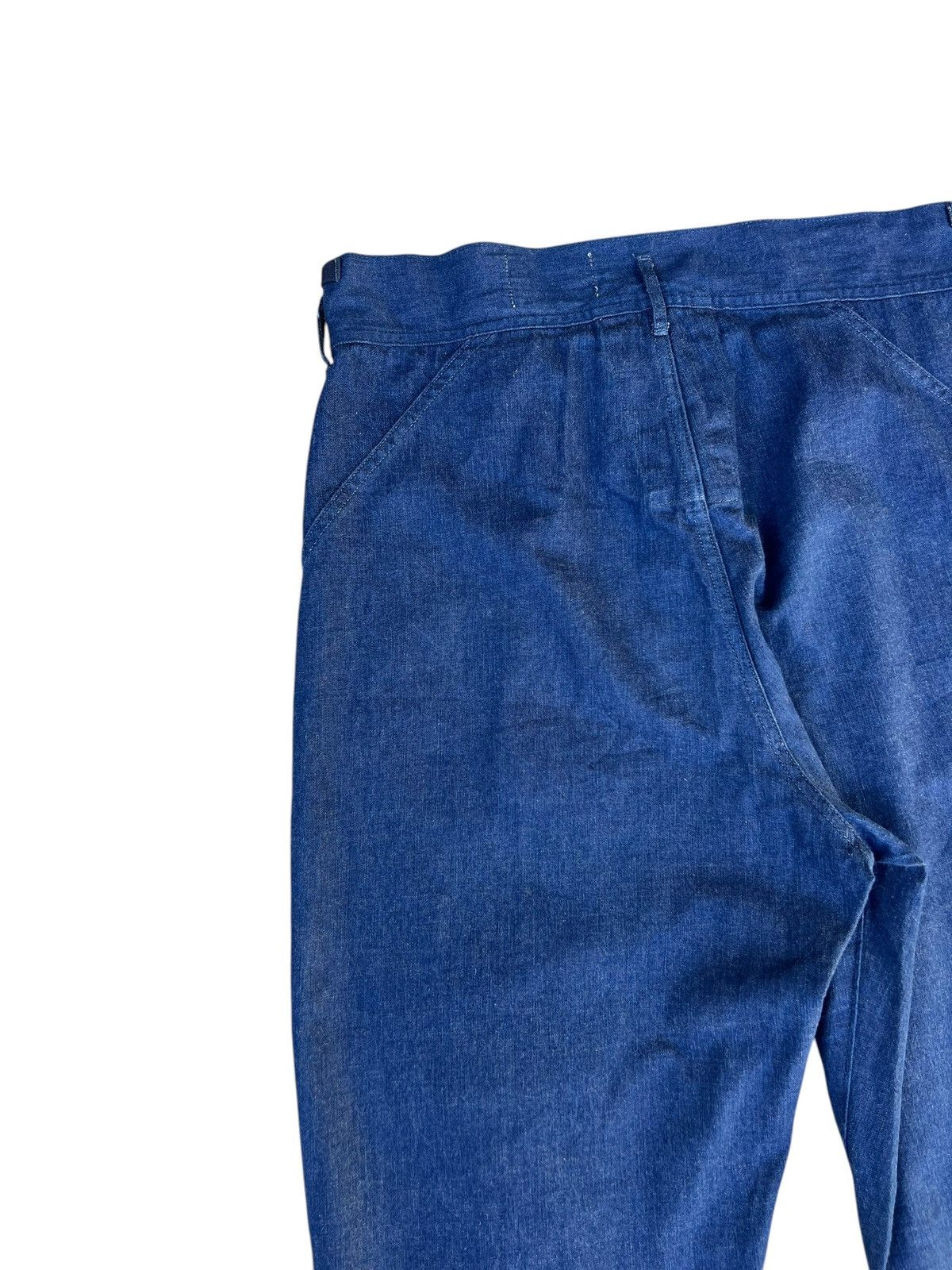 Chimala Chimala Indigo Blue Denim Cropped Baggy Trouser Pant Size US 32 / EU 48 - 14 Thumbnail