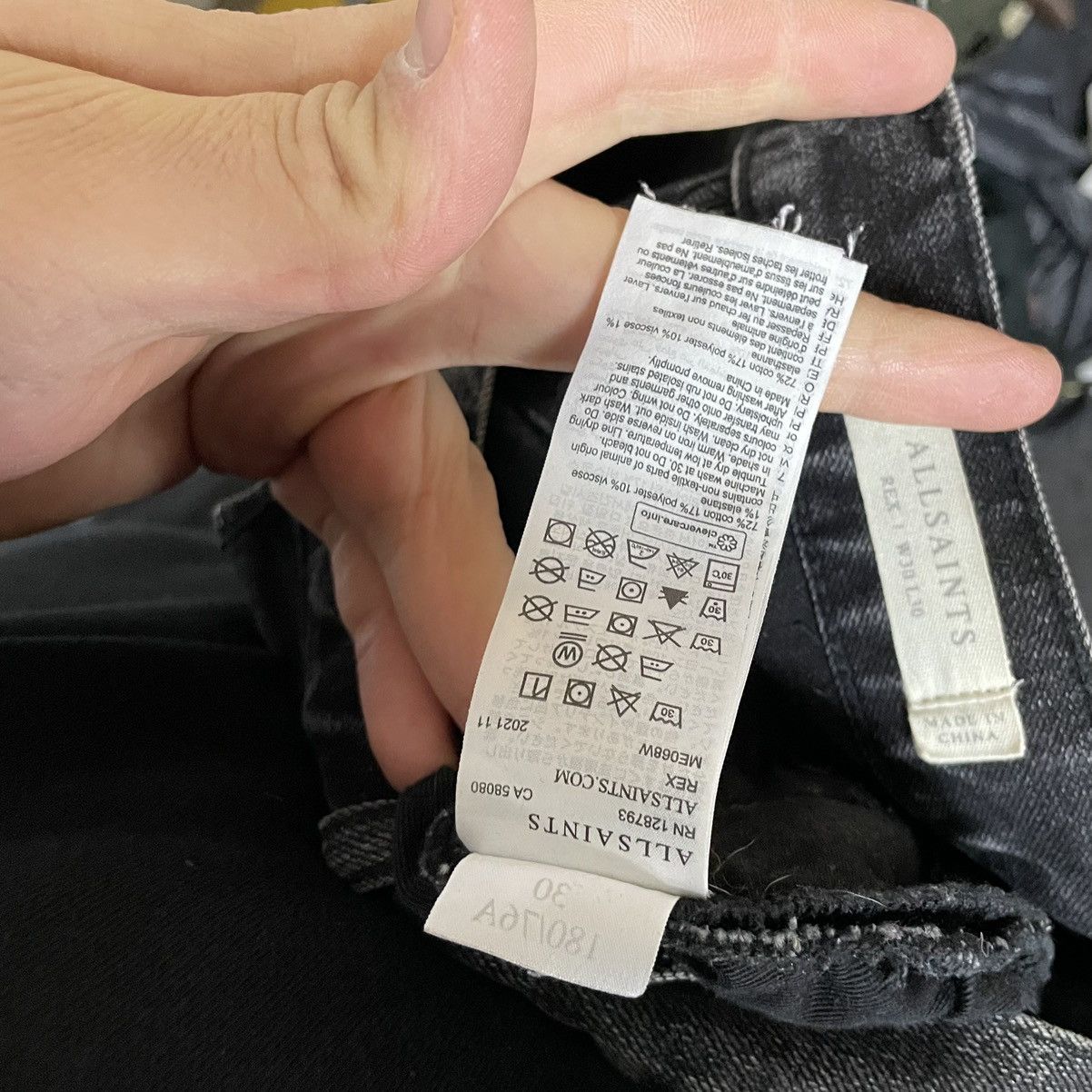 Allsaints × Japanese Brand Vintage Allsaints Avantgarde Baggy Jeans 30 rex pants denim Size US 30 / EU 46 - 8 Thumbnail