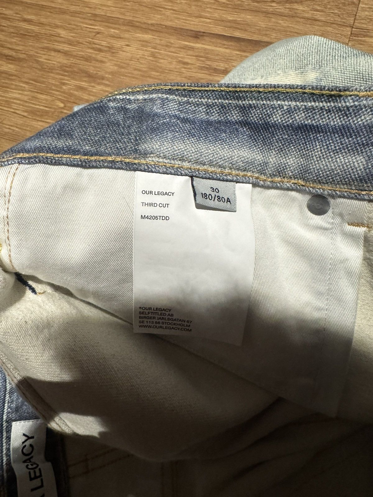 Our Legacy Our Legacy Third Cut digital denim Size US 32 / EU 48 - 5 Thumbnail
